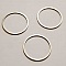 Perle rondelle plate anneau intercalaire m&eacute;tal argent&eacute; 058 Argent