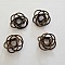 Perle spiral fleur 18 mm Bronze N&deg;01