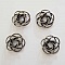 Perle spiral fleur 18 mm Argent N&deg;01
