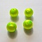 Perle tiss&eacute; en fil 15 mm Vert Fluo
