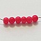 Perles Verres Rondes 06 mm Rose 02 x 10 Pi&egrave;ces
