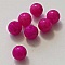 Perles Verres Rondes 06 mm Rose Fushia 01 x 10 Pi&egrave;ces