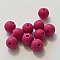 Perles acryliques Rondes 08 mm Rose 01 x 10 Pi&egrave;ces