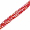 Perles en Verre 4 mm &agrave; Facettes Couleur Rouge AB