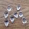 Petite Perle Goutte en Verre Transparent 9 mm x 6 mm