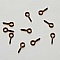 Piton &agrave; vis 10 x 4 mm Bronze 02 x 10 pi&egrave;ces