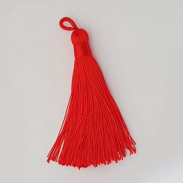 Pompon 90 mm N&deg;01 Rouge