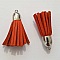 Pompon cuir uni 38 mm N&deg;17 Orange