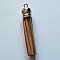 Pompon su&eacute;dine uni 60 mm N&deg;43 Marron