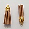 Pompon su&eacute;dine uni 38 mm N&deg;15 Marron Clair