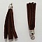 Pompon su&eacute;dine uni 45 mm N&deg;06 Marron Fonc&eacute;