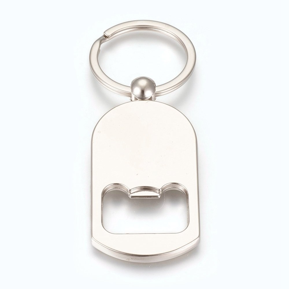 Porte cl&eacute; d&eacute;capsuleur 25 mm argent N&deg;03