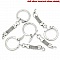 Porte cl&eacute;s argent&eacute; en m&eacute;tal 6.2 cm