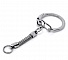 Porte cl&eacute;s argent&eacute; en m&eacute;tal 6 cm