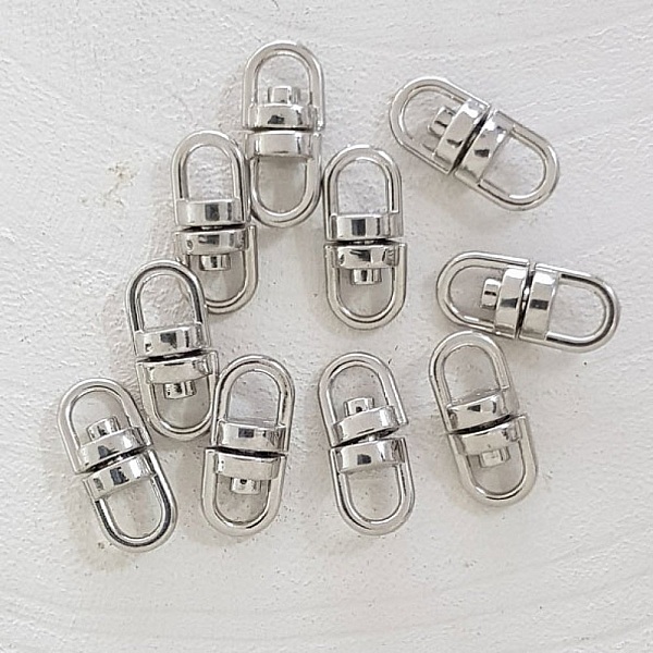 Portes-cl&eacute; rotatif Argent
