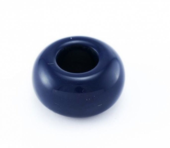 Rondelle r&eacute;sine Bleu Marine x 5 pi&egrave;ces