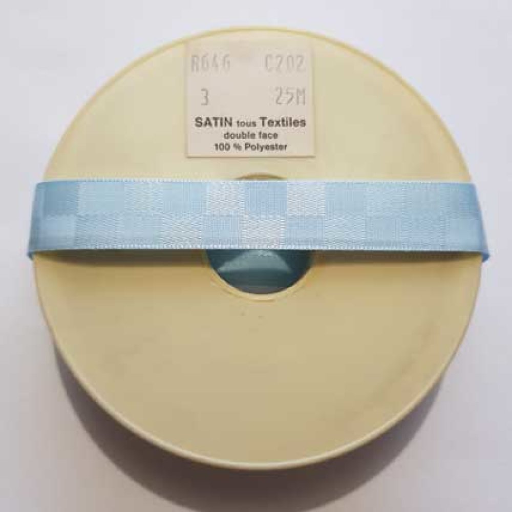 Ruban Satin Tous Textiles fantaisie double face 15 mm N&deg;C202