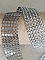 Ruban Strass Argent par 0.50 cm.