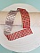 Ruban Strass N&deg;03 Rouge par 0.50 cm.