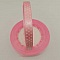 Ruban a pois rose et blanc de 10 mm au m&egrave;tre