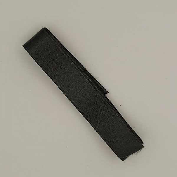 Ruban satin Gris Anthracite double face de 16 mm x 1 m&egrave;tre