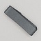 Ruban satin Gris Fonc&eacute; double face de 16 mm x 0.50 cm
