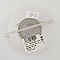 Ruban vichy gris et blanc de 06 mm 01 au m&egrave;tre