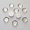 Strass rond argent 14 mm par 10 pi&egrave;ces