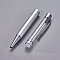 Stylo &agrave; d&eacute;corer de perles tube vide &agrave; customiser argent argent x 1 pi&egrave;ce