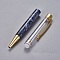 Stylo &agrave; d&eacute;corer de perles tube vide &agrave; customiser dor&eacute; bleu de Prusse x 1 pi&egrave;ce