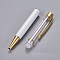 Stylo &agrave; d&eacute;corer de perles tube vide &agrave; customiser dor&eacute; blanc x 1 pi&egrave;ce