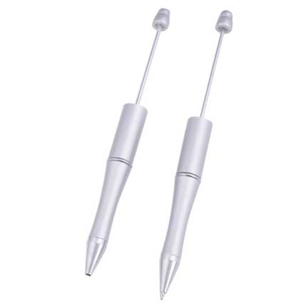 Stylo &agrave; d&eacute;corer pour perles Gris Argent&eacute; &agrave; customiser x 1 pi&egrave;ce