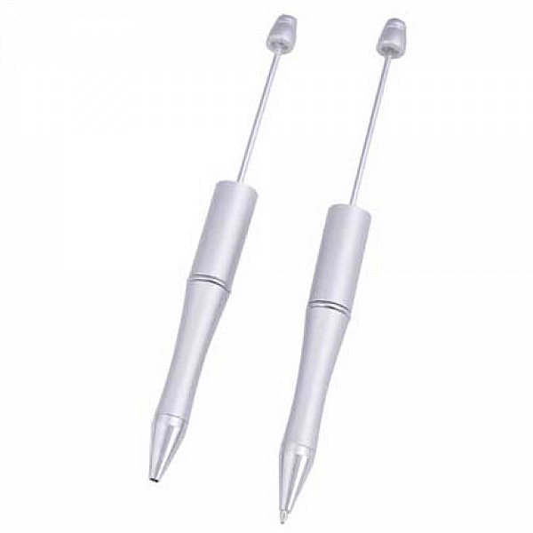 Stylo &agrave; d&eacute;corer pour perles Gris Argent&eacute; &agrave; customiser x 1 pi&egrave;ce