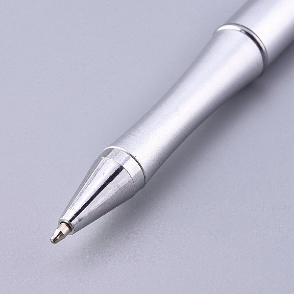 Stylo &agrave; d&eacute;corer pour perles Gris Argent&eacute; &agrave; customiser x 1 pi&egrave;ce