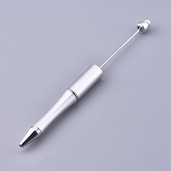 Stylo &agrave; d&eacute;corer pour perles Gris Argent&eacute; &agrave; customiser x 1 pi&egrave;ce