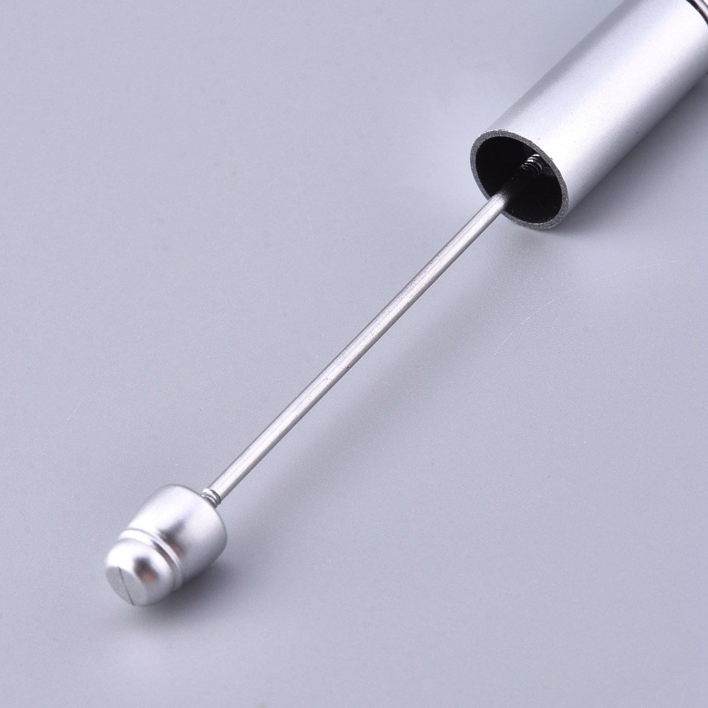 Stylo &agrave; d&eacute;corer pour perles Gris Argent&eacute; &agrave; customiser x 1 pi&egrave;ce