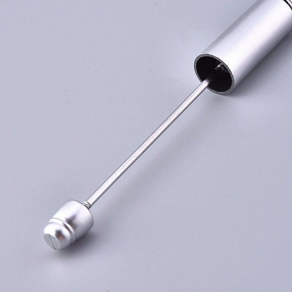 Stylo &agrave; d&eacute;corer pour perles Gris Argent&eacute; &agrave; customiser x 1 pi&egrave;ce