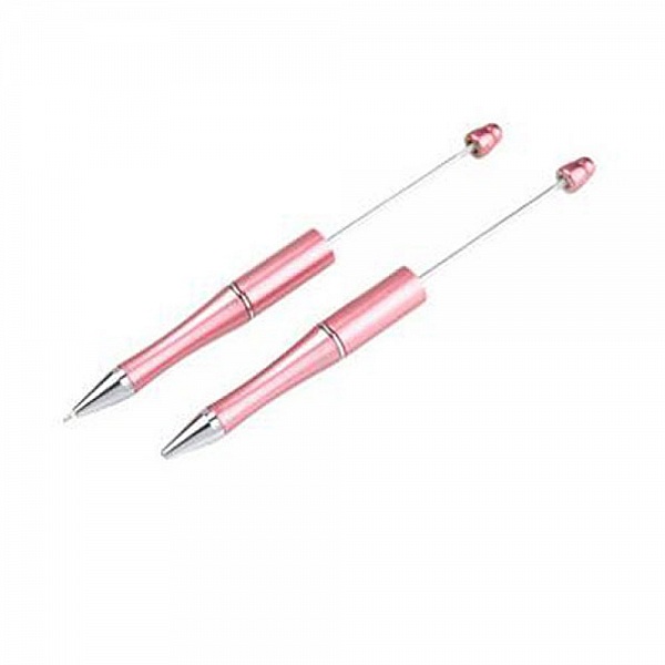 Stylo &agrave; d&eacute;corer pour perles Gris Ros&eacute; &agrave; customiser x 1 pi&egrave;ce