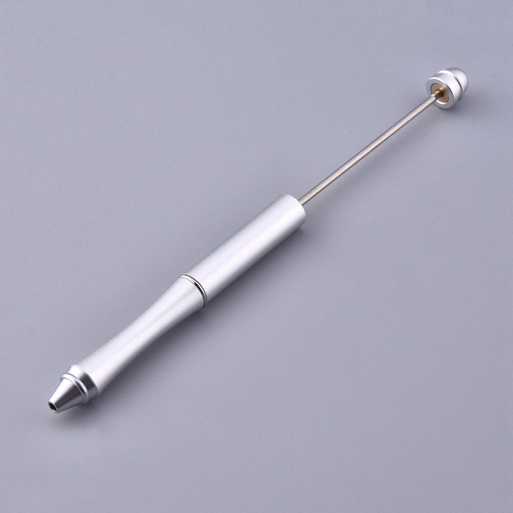 Stylo &agrave; d&eacute;corer pour perles En M&eacute;tal &agrave; Customiser Argent N&deg;02