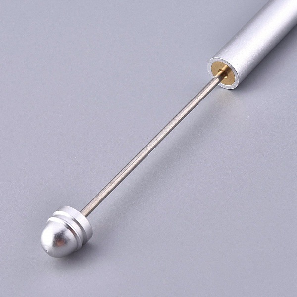 Stylo &agrave; d&eacute;corer pour perles En M&eacute;tal &agrave; Customiser Argent N&deg;02