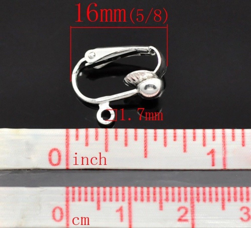 Support Boucle d'oreille Clip N&deg;02 x 5 Paires