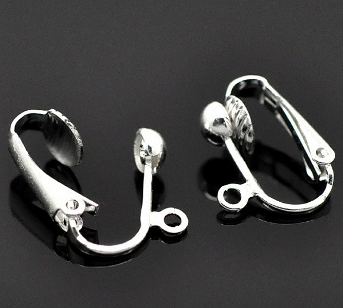 Support Boucle d'oreille Clip N&deg;02 x 5 Paires