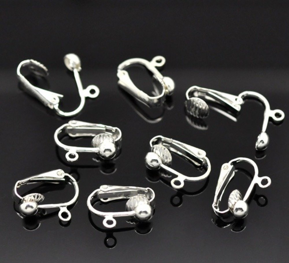 Support Boucle d'oreille Clip N&deg;02 x 10 Paires