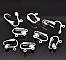 Support Boucle d'oreille Clip N&deg;02 x 10 Paires
