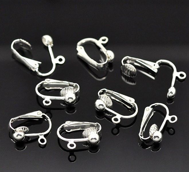 Support Boucle d'oreille Clip N&deg;02 x 10 Paires