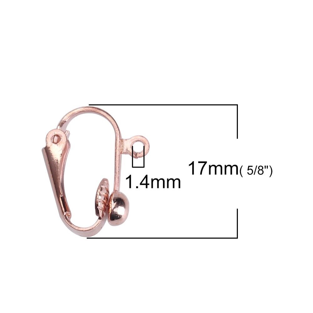 Support Boucle d'oreille Clip N&deg;04 x 5 Paires
