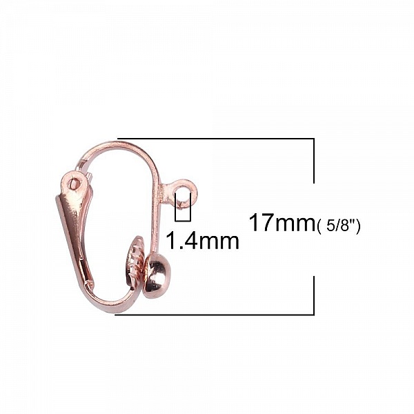 Support Boucle d'oreille Clip N&deg;04 x 5 Paires