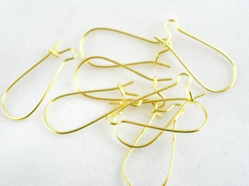 Support Boucle d'oreille Dormeuse 24mm N&deg;04 x 10 Paires