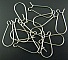 Support Boucle d'oreille Dormeuse 25mm N&deg;06 x 40 Paires