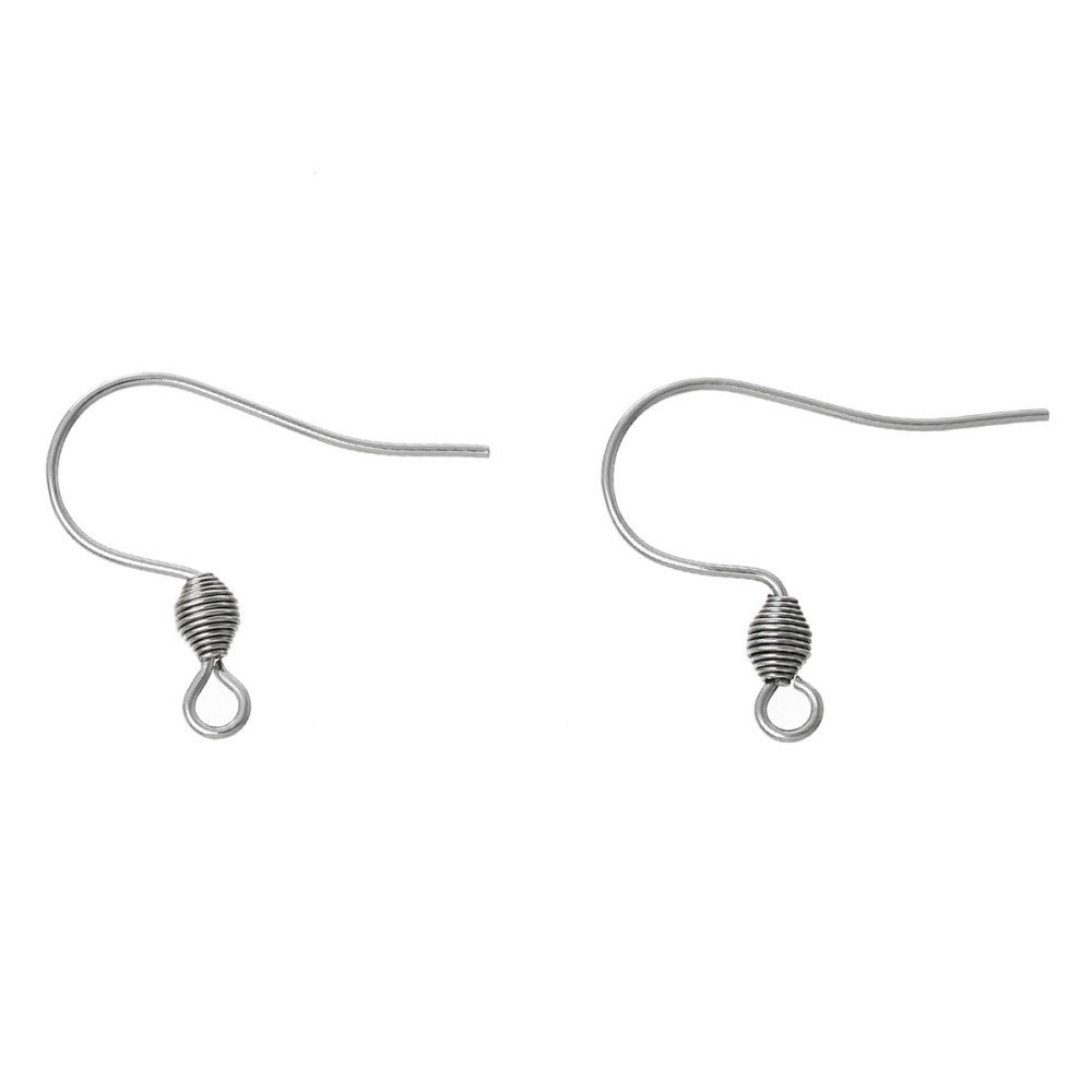 Support Boucle d'oreille Hame&ccedil;on Acier Inoxydable N&deg;01 X 1 Paire